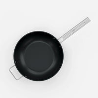 Wok pánev Meda 5.0 Standard, ø 28 cm - Nepřilnavá pánev s keramickým povrchem s poklicí, černá