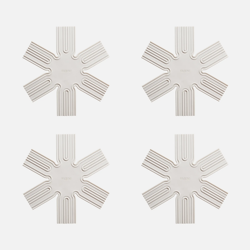 Proložka Otto, 4 kusy - Silikonová ochranná proložka na skladování pánví, krémová