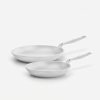 Sada pánví Meda 5.0 Pro, ø 24 cm + ø 28 cm, 2 díly - Nepřilnavé pánve s keramickým povrchem, světle šedé