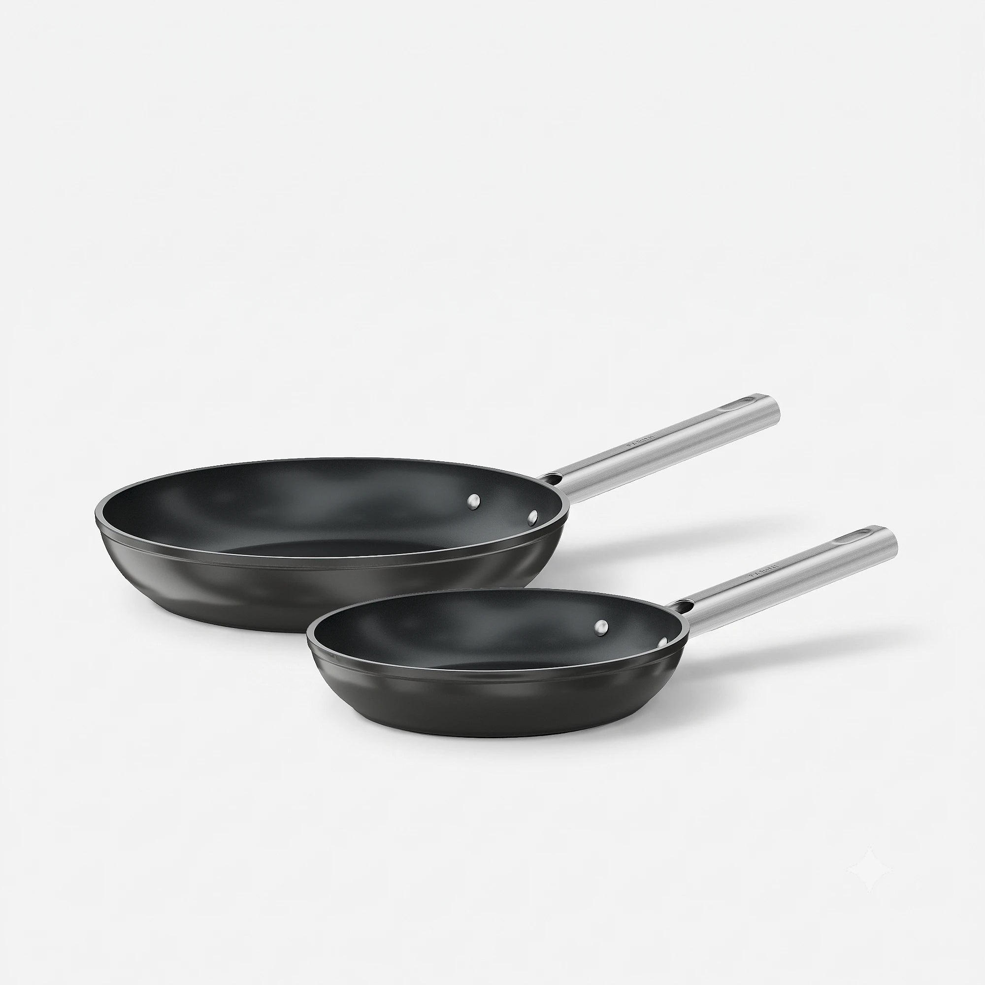 Sada pánví Meda 5.0 Standard, ø 20 cm + ø 26 cm, 2 díly - Nepřilnavé pánve s keramickým povrchem, černé