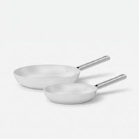 Sada pánví Meda 5.0 Standard, ø 20 cm + ø 26 cm, 2 díly - Nepřilnavé pánve s keramickým povrchem, krémové
