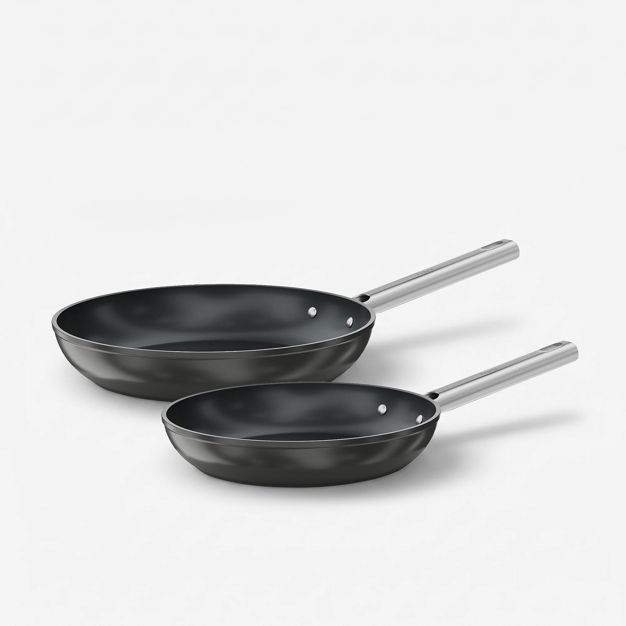 Sada pánví Meda 5.0 Standard, ø 24 cm + ø 28 cm, 2 díly - Nepřilnavé pánve s keramickým povrchem, černé