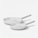 Sada pánví Meda 5.0 Standard, ø 24 cm + ø 28 cm, 2 díly - Nepřilnavé pánve s keramickým povrchem, krémové