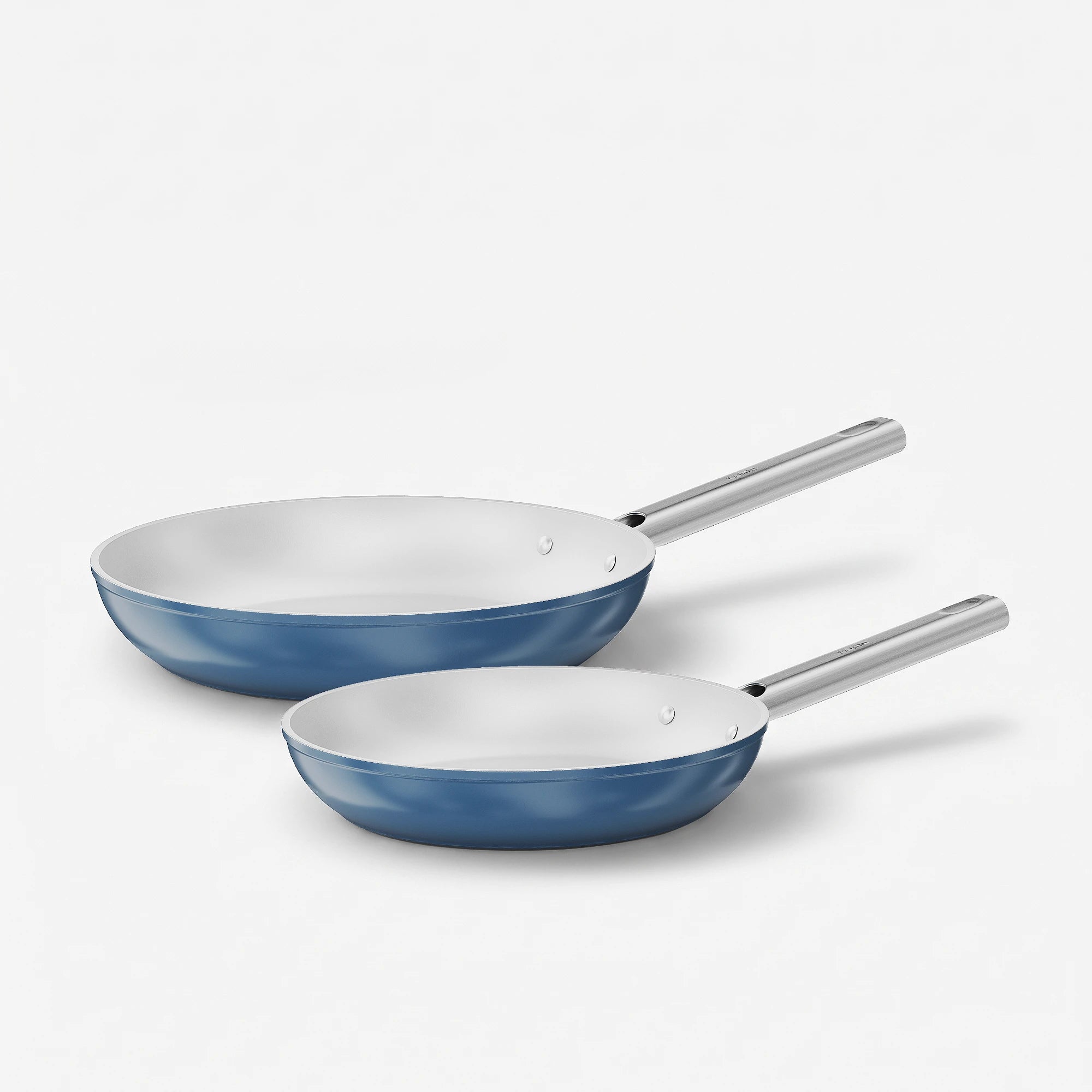 Sada pánví Meda 5.0 Standard, ø 24 cm + ø 28 cm, 2 díly - Nepřilnavé pánve s keramickým povrchem, modré