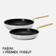 Sada pánví FABINI & Forejt, ø 26 cm + ø 30 cm, 2 díly - Nepřilnavé nerezové beznýtové pánve s keramickým povrchem z vícevrstvé nerezové oceli