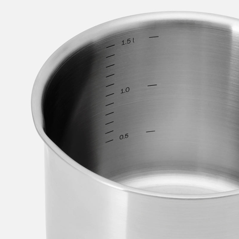 Mlékovar Solo, ø 14 cm (1,5 l) - Nerezový beznýtový mlékovar z vícevrstvé nerezové oceli