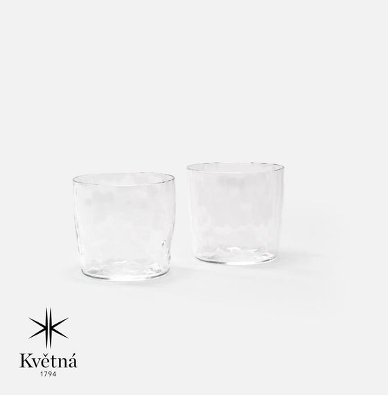 Sada 2 skleniček z foukaného skla FABINI & Tomáš Kučera 200 ml, čirá