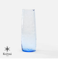 Skleněná karafa z foukaného skla FABINI & Tomáš Kučera 1 000 ml, modrá