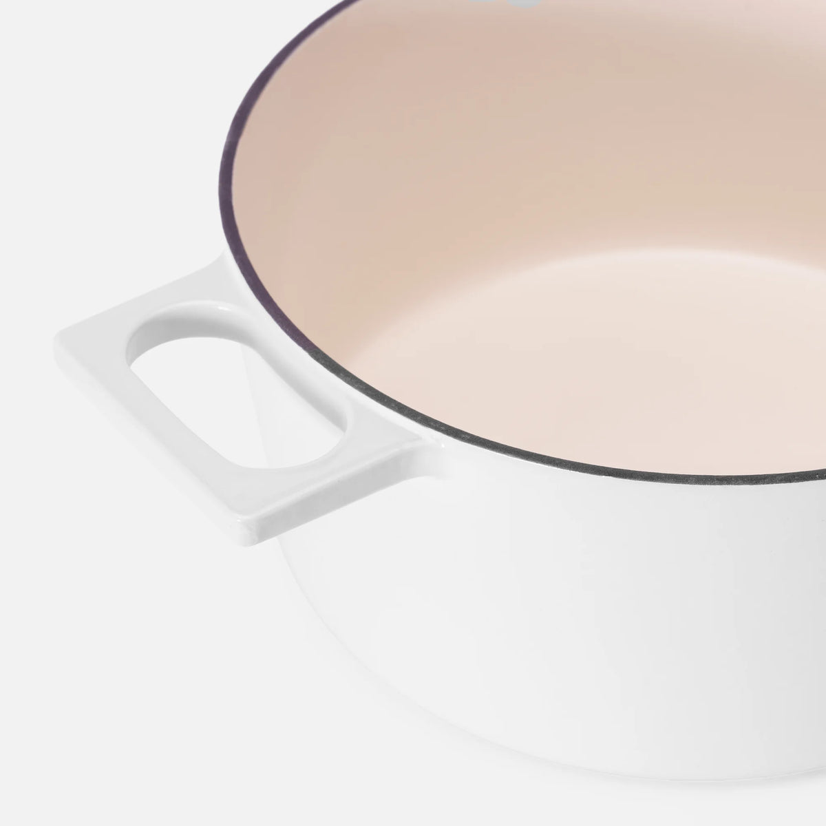 Vánoční kastrol Mattia 3.0 Standard, ø 26 cm (5,5 l) - Smaltovaný litinový kastrol s poklicí, bílý
