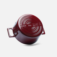Vánoční kastrol Mattia 3.0 Standard, ø 26 cm (5,5 l) - Smaltovaný litinový kastrol s poklicí, vínový