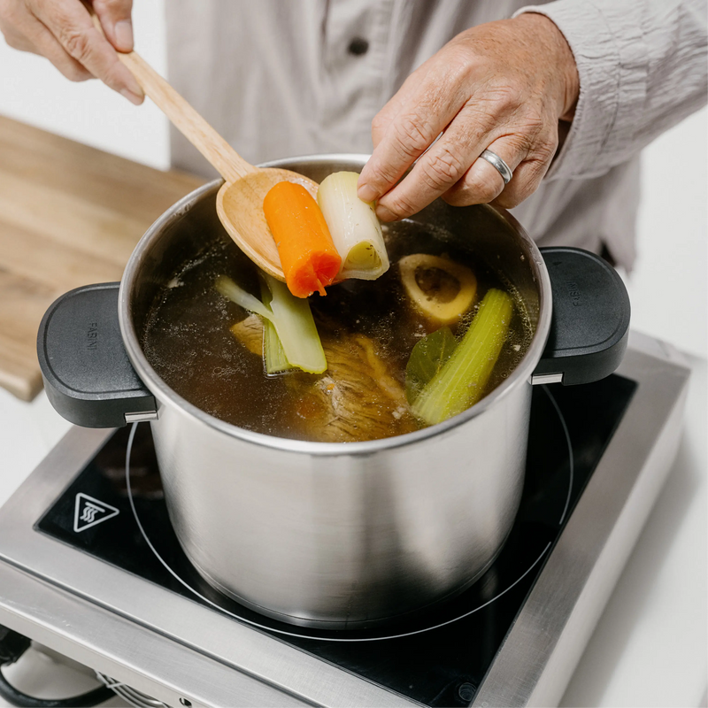 Tlakový hrnec FABINI & Pohlreich, ø 22 cm (6 l) - Nerezový tlakový hrnec