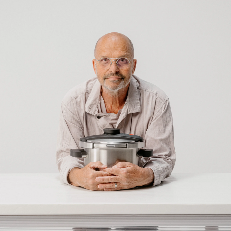 Tlakový hrnec FABINI & Pohlreich, ø 22 cm (6 l) - Nerezový tlakový hrnec